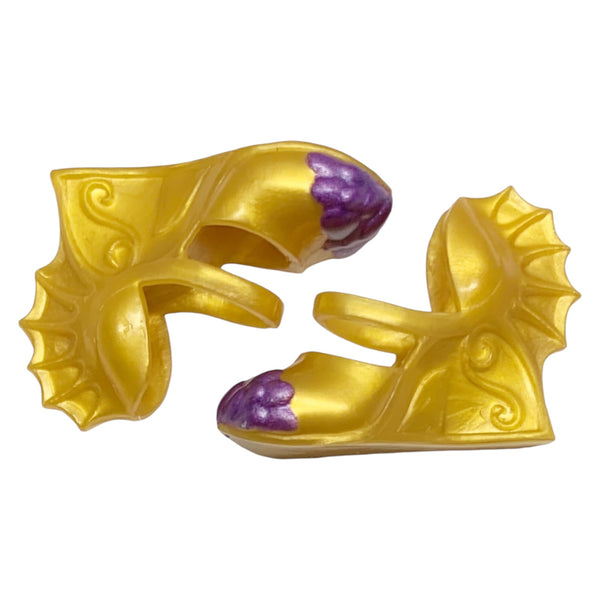 Disney Descendants Coronation Mal Isle of Lost Doll Replacement Gold & Purple Shoes