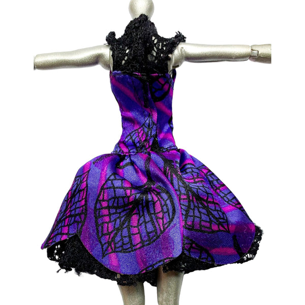 Monster High Scream & Sugar Amanita Nightshade Doll Outfit Replacement Purple Dress