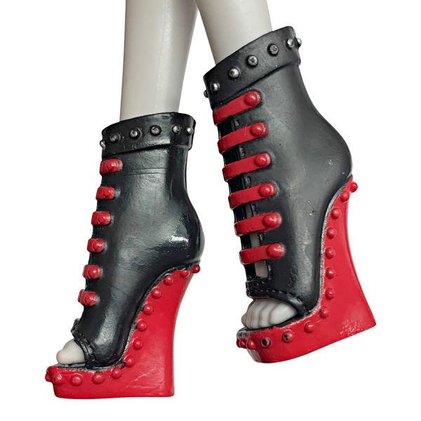 Monster High Toralei 1st Wave Original Doll Replacement Black & Red Shoes