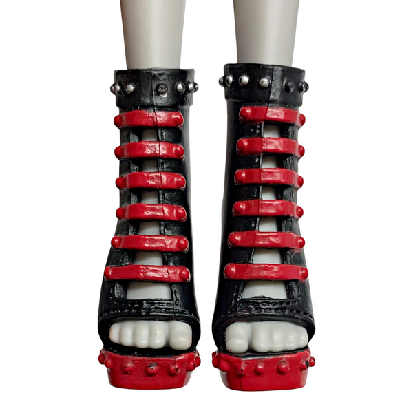 Monster High Toralei 1st Wave Original Doll Replacement Black & Red Shoes