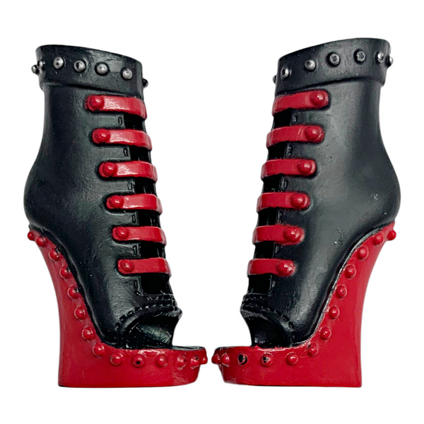 Monster High Toralei 1st Wave Original Doll Replacement Black & Red Shoes