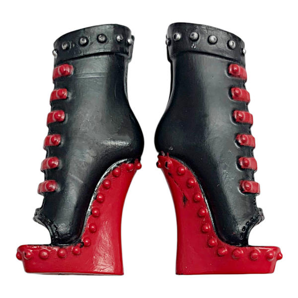 Monster High Toralei 1st Wave Original Doll Replacement Black & Red Shoes