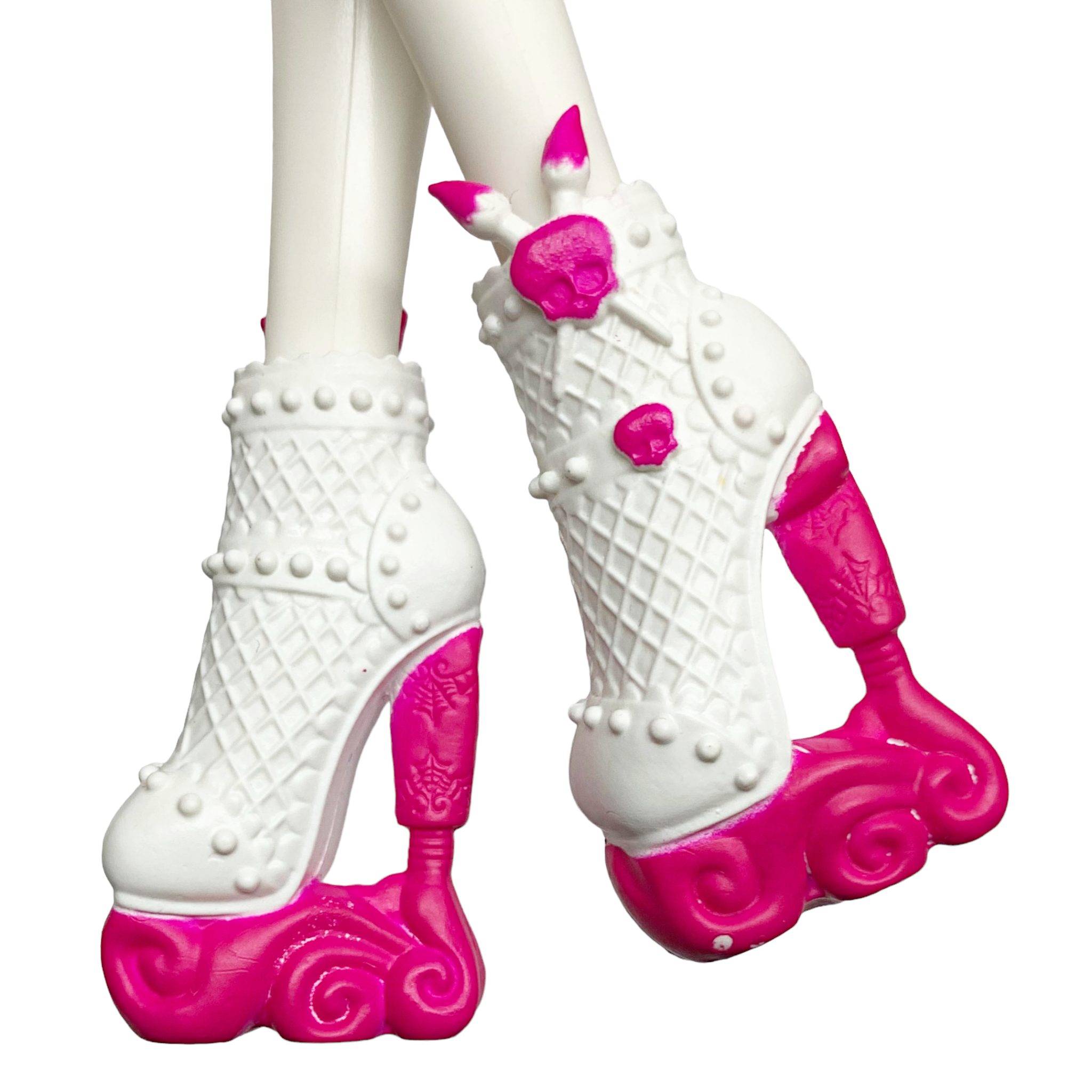 Monster High Draculaura Doll Size Replacement White & Pink Shoes