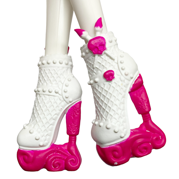 Monster High Draculaura Doll Size Replacement White & Pink Shoes