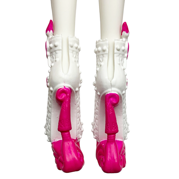 Monster High Draculaura Doll Size Replacement White & Pink Shoes