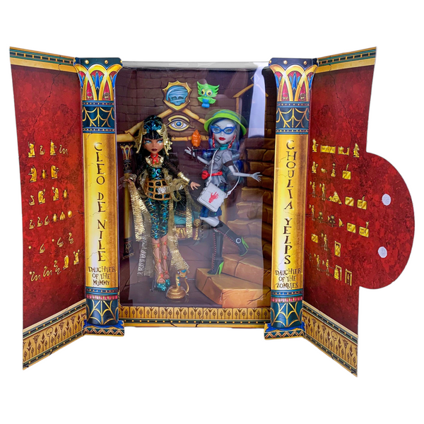 Monster High SDCC Collector The Vault Cleo De Nile & Ghoulia Yelps Doll Set (FCL36)