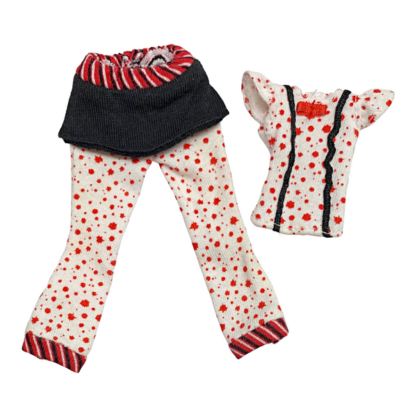 Monster High Ghoulia Yelps Dead Tired Doll Replacement Pants & Top Pajamas Outfit