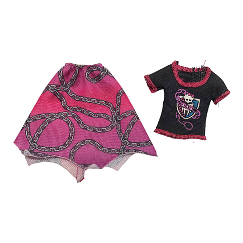 Monster High Spectra Vondergeist Ghoul Spirit Doll Outfit Replacement Shirt & Skirt