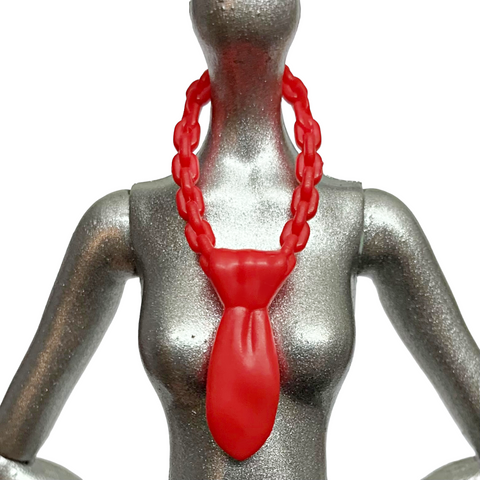 Monster High Frankie Stein Basic Release Doll Replacement Solid Red Neck Tie Necklace