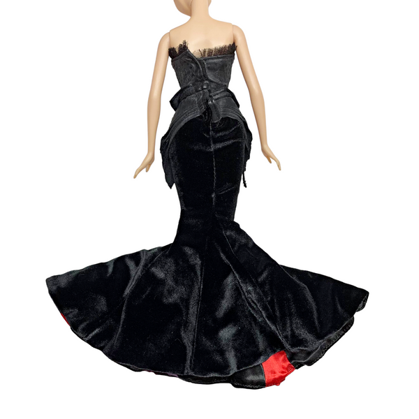 Disney's Designer Collection Sleeping Beauty Villians Maleficent Doll Replacement Dress Black Gown