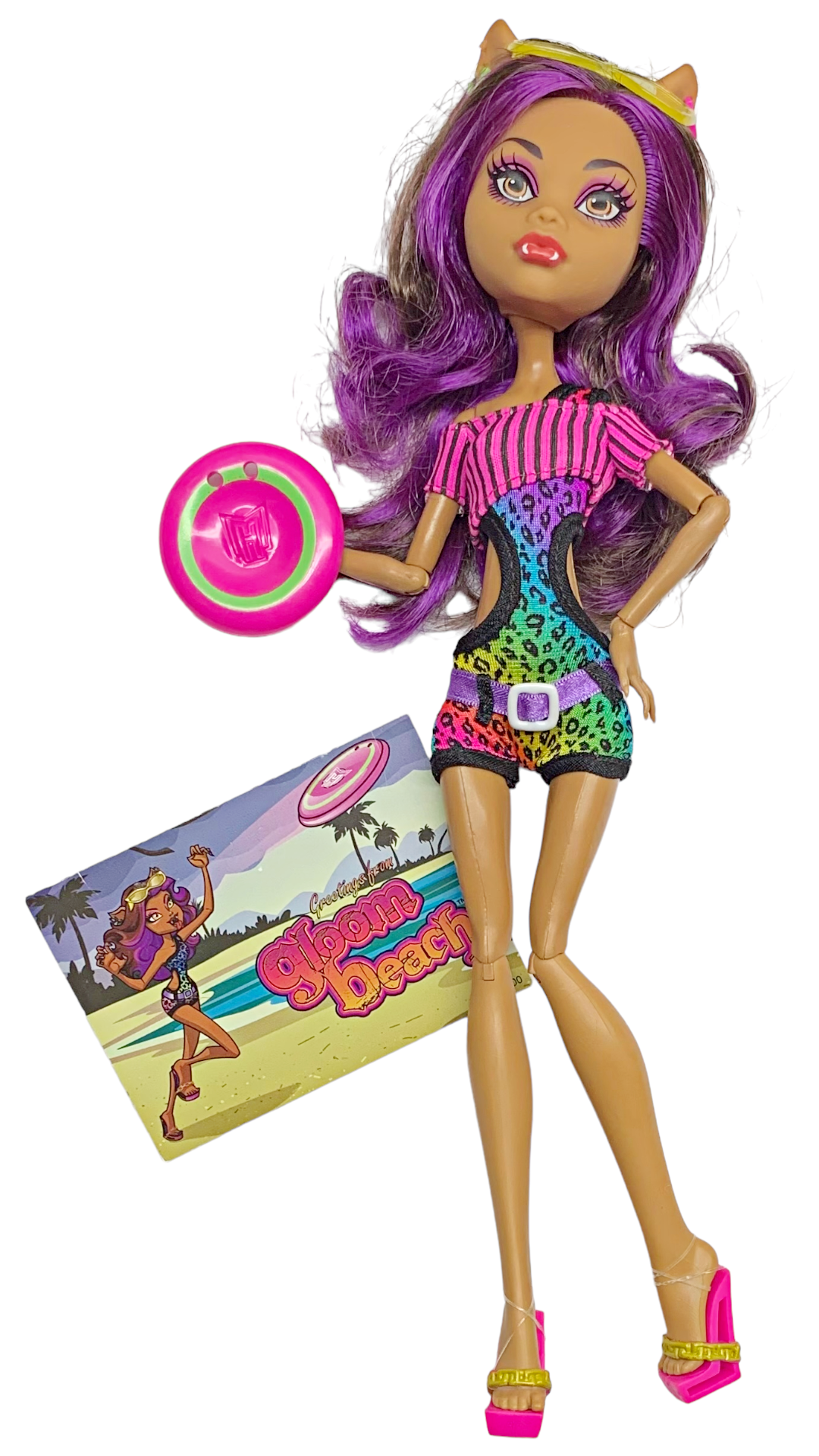 Monster High Clawdeen Wolf Gloom Beach Doll With Outfit & Accessories