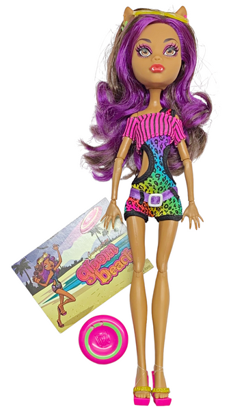 Monster High Clawdeen Wolf Gloom Beach Doll With Outfit & Accessories