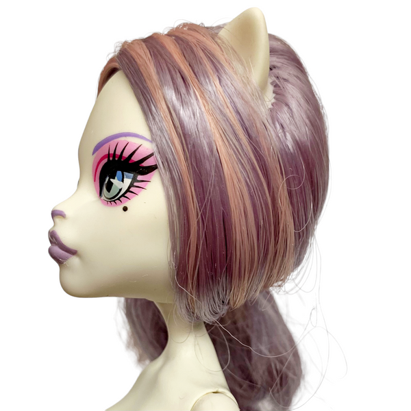 Monster High Replacement Catrine DeMew Ghoul Chat Doll Head With Body