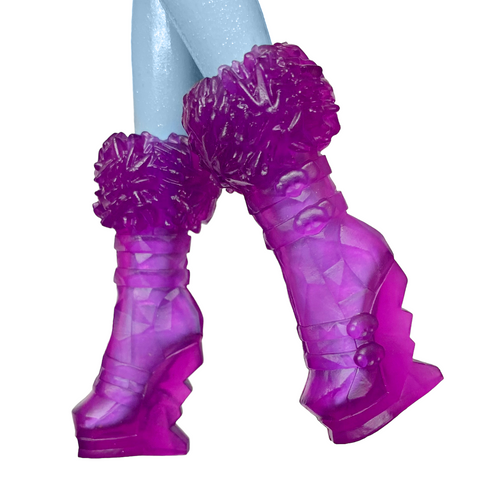 Monster High Abbey Bominable Coffin Bean Doll Outfit Replacement Purple Boots Shoes