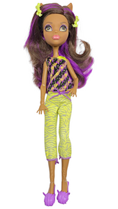 Monster High Monster Family Of Clawdeen Wolf Doll With Original Pajamas Outfit