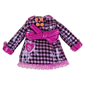 Lalaloopsy Full Size Doll Clothes Fashion Pack Coat Outfit Purple Plaid Raincoat