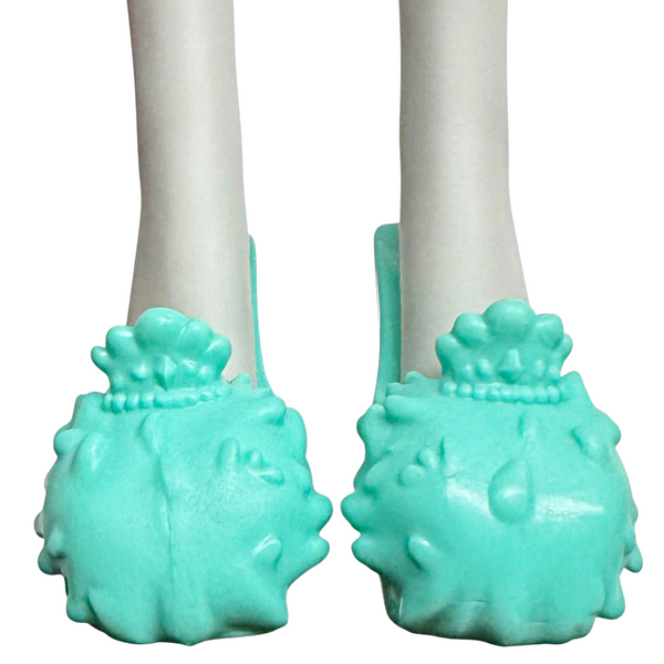 Monster High Cleo De Nile Dead Tired Doll Replacement Shoes Blank Green Slippers