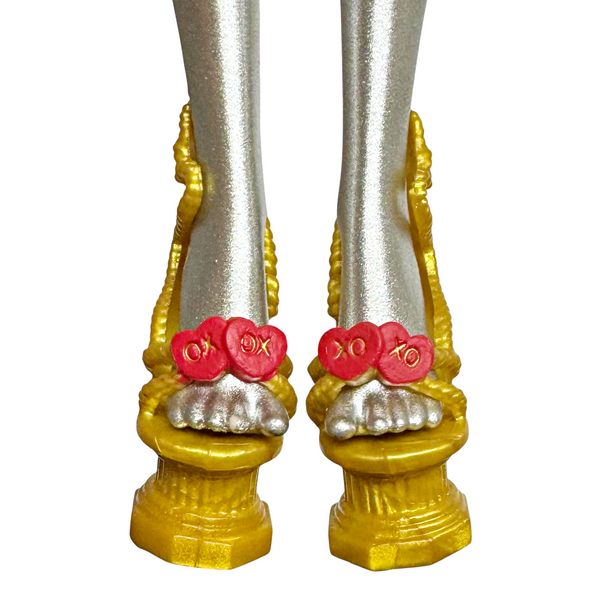 Monster High C.A. Cupid Scary Sweet Birthday Doll Replacement Gold Shoes