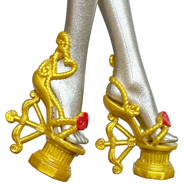 Monster High C.A. Cupid Scary Sweet Birthday Doll Replacement Gold Shoes