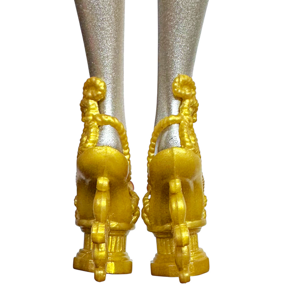 Monster High C.A. Cupid Scary Sweet Birthday Doll Replacement Gold Shoes