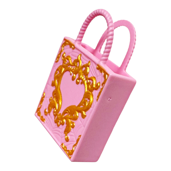 Monster High C.A. Cupid Scary Sweet Birthday Doll Replacement Pink & Gold Gift Bag