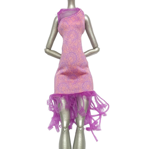 Monster High Getting Ghostly Haunted Clawdeen Wolf Doll Outfit Replacement Purple Dress