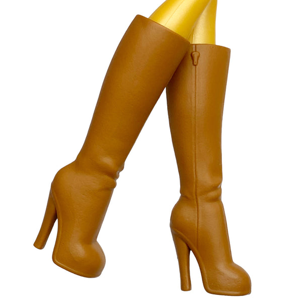 Monster High Gilda Goldstag Student Disembody Council Doll Replacement Shoes Brown Boots