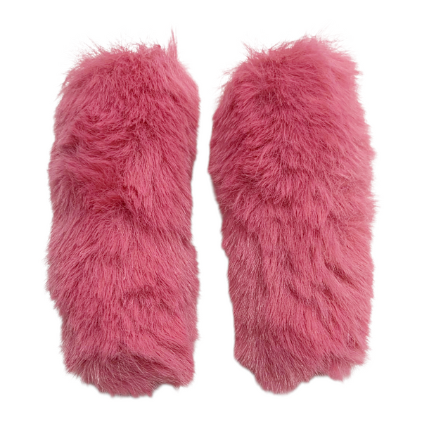 Pink Faux Fur Doll Size Leg Warmers Compatible With Monster High G1 Abbey Dolls