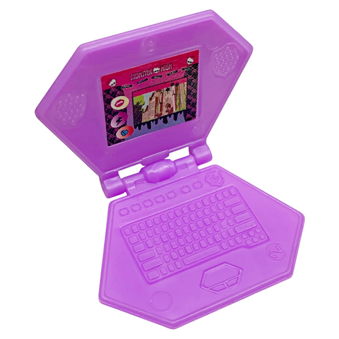 Monster High Catacombs Playset Replacement Doll Size Purple Laptop Computer Part