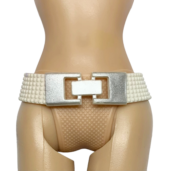 Mattel My Scene Barbie Street Sweet Delancey Doll Replacement White & Silver Belt