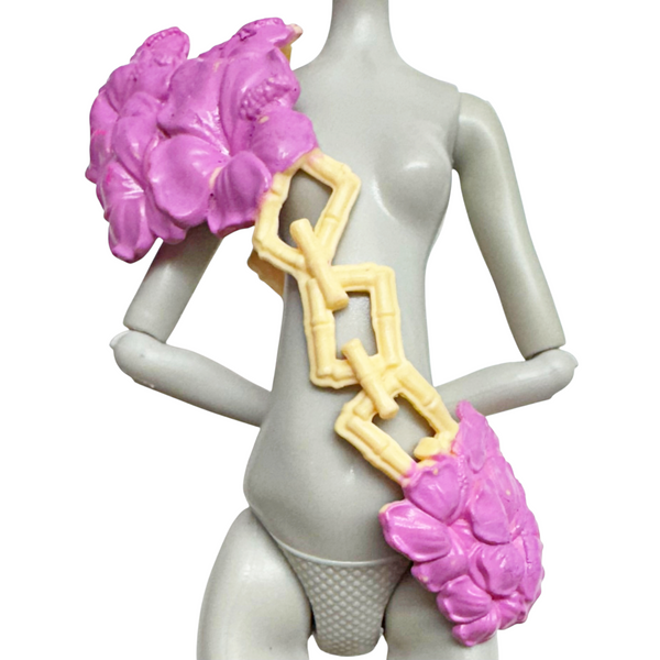 Monster High Spectra Vondergeist Ghouls Getaway Doll Replacement Chest Piece Flower Sash