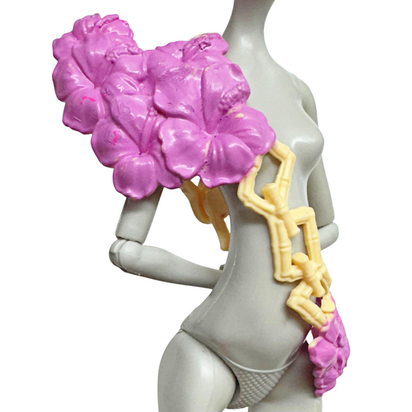Monster High Spectra Vondergeist Ghouls Getaway Doll Replacement Chest Piece Flower Sash