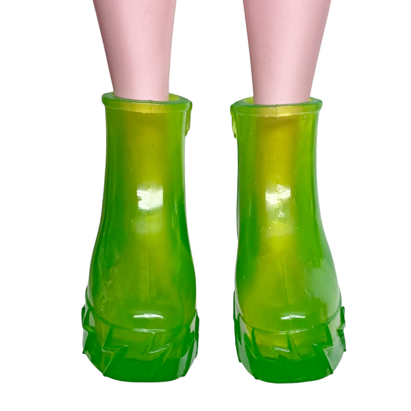 Monster High G3 Frankie Stein Ghoul Spirit Doll Replacement Shoes Green Jelly Boots