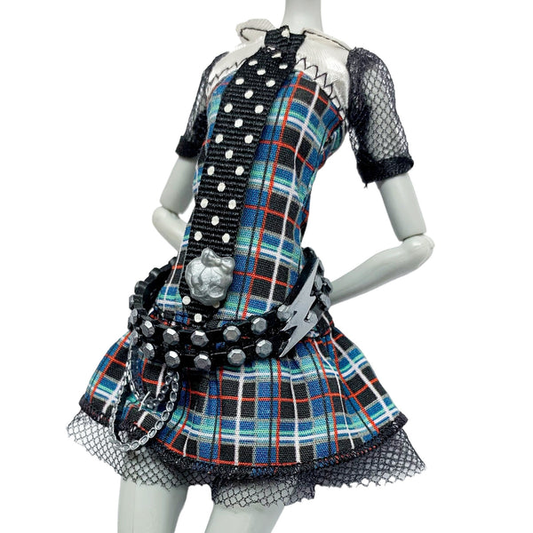 Monster High Frankie Stein Doll Outfit Replacement Signature Original Style Dress With Belt
