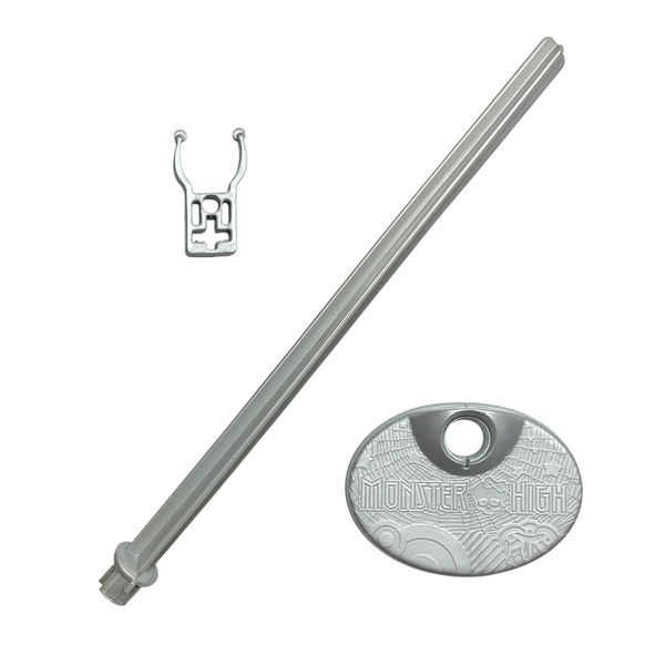 Monster High G1 Girl Doll Replacement Silver Stand Set