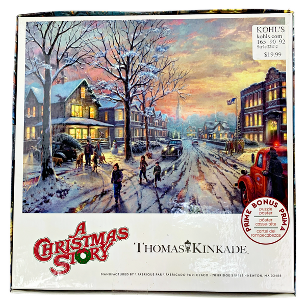 Thomas Kinkade 300 Piece A Christmas Story Holiday Movies Edition Puzzle