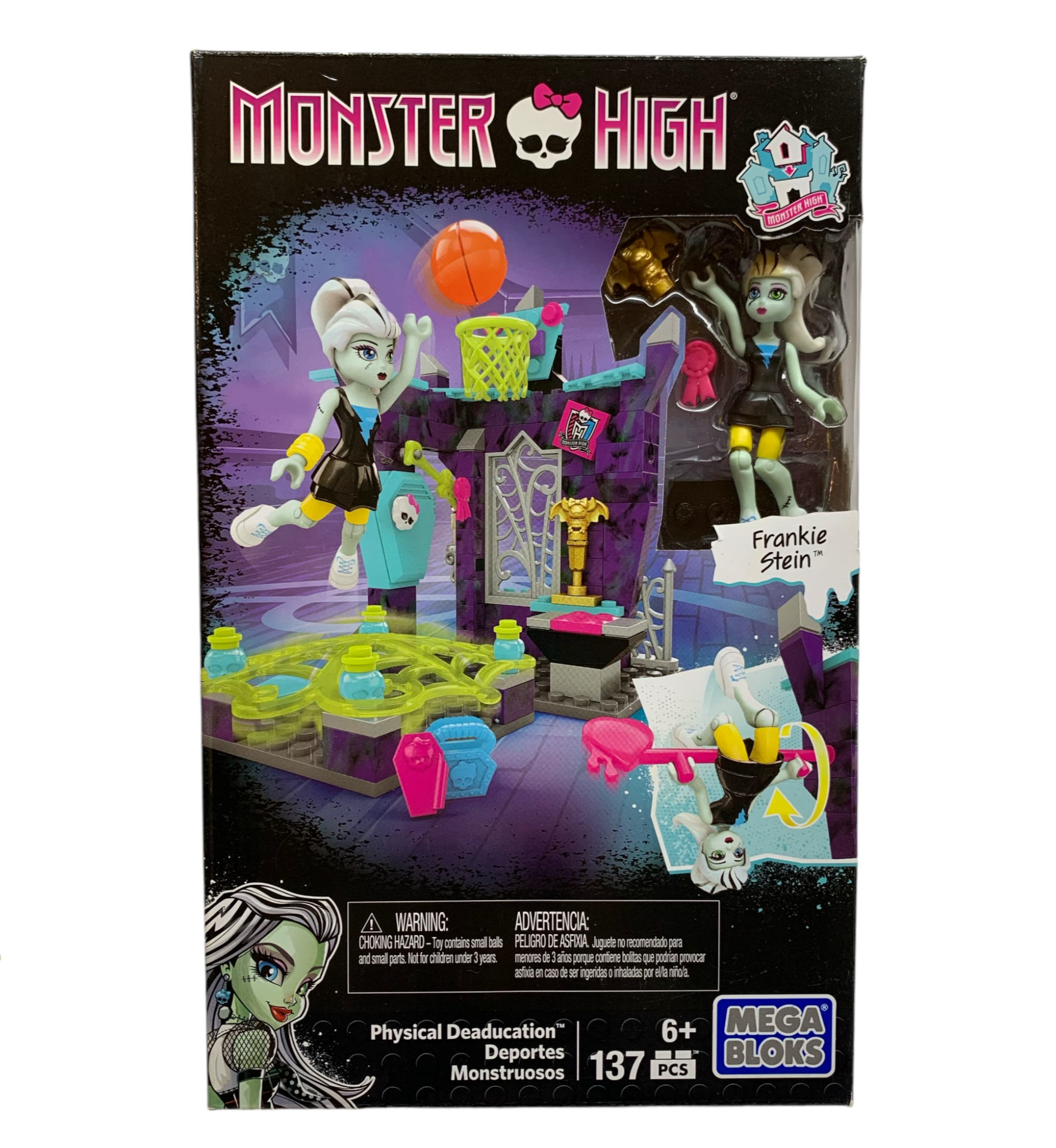 Monster High Mega Bloks Frankie Stein Physical Deaducation 137 Piece Set