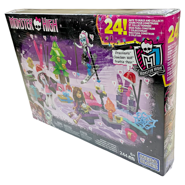 Monster High Mega Bloks Draculaura Clawdeen & Frankie Holiday Christmas Advent Calendar