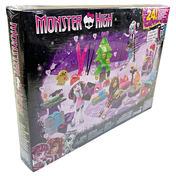 Monster High Mega Bloks Draculaura Clawdeen & Frankie Holiday Christmas Advent Calendar