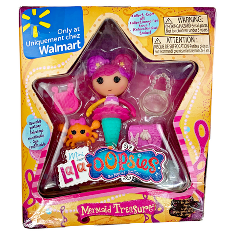 Mini Lalaloopsy Lala-Oopsies Mermaid Treasure Doll With Crab Pet