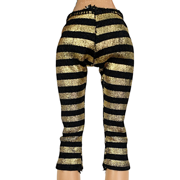 Monster High Picture Day Cleo De Nile Doll Outfit Replacement Black & Gold Capri Pants
