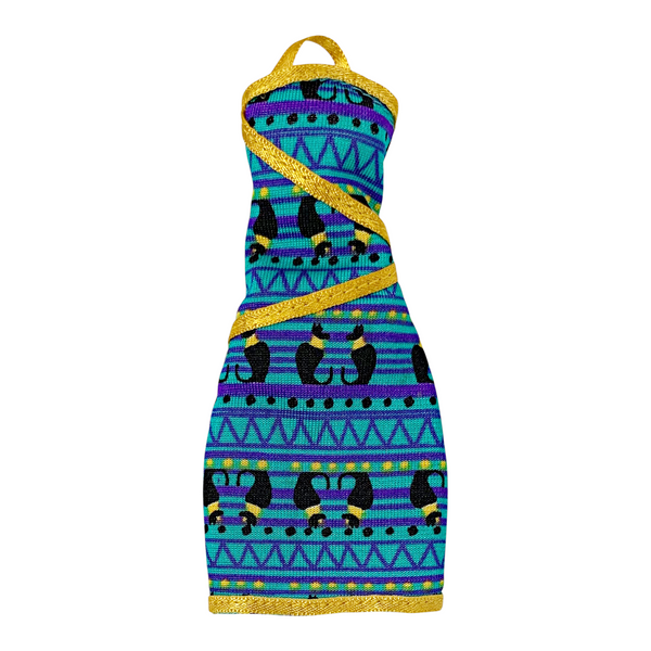 Monster High Cleo De Nile Ghoul's Beast Pet Doll Outfit Replacement Teal & Black Cat Dress