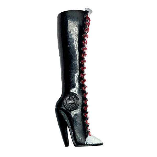 Monster High Ghoulia Yelps Original Ghouls Doll Replacement Right Shoe Tall Black Boot