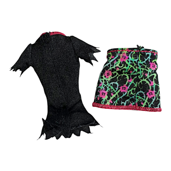 Monster High Venus McFlytrap Ghoul Spirit Doll Outfit Replacement Shirt & Skirt Set