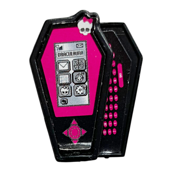 Monster High Draculaura Doll Replacement Pink & Black iCoffin Phone