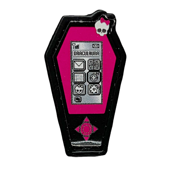 Monster High Draculaura Doll Replacement Pink & Black iCoffin Phone