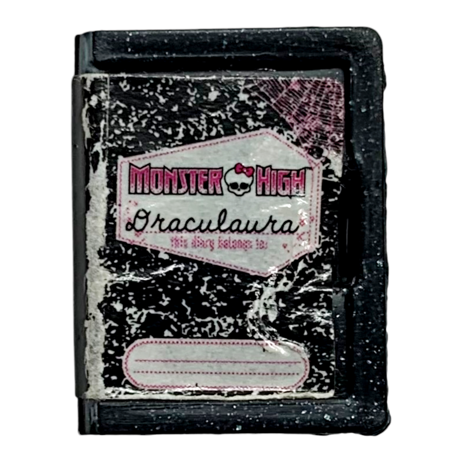 Monster High Draculaura Coffin Bed Playset Replacement Mini Doll Size Diary Journal Book Part