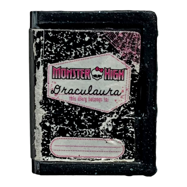 Monster High Draculaura Coffin Bed Playset Replacement Mini Doll Size Diary Journal Book Part