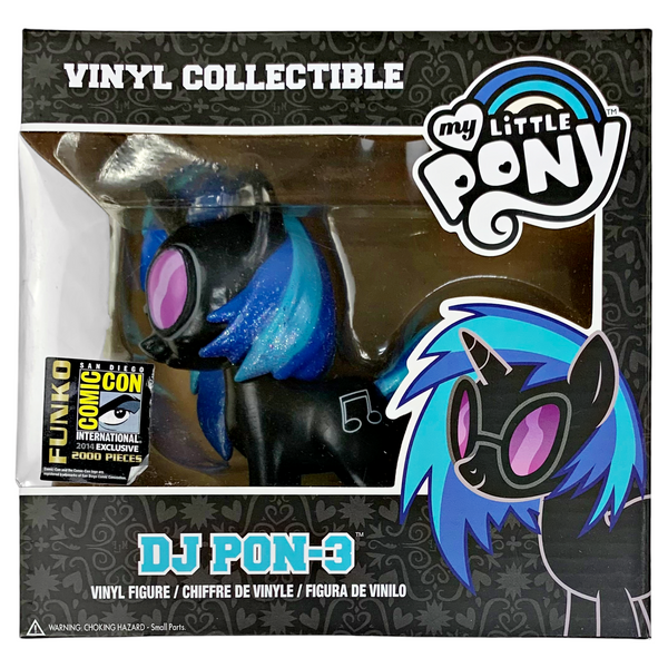 Funko 2014 SDCC Event Exclusive My Little Pony DJ Pon-3 Black Glitter Variant Vinyl Collectible Figure