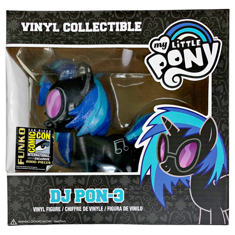 Funko 2014 SDCC Event Exclusive My Little Pony DJ Pon-3 Black Glitter Variant Vinyl Collectible Figure